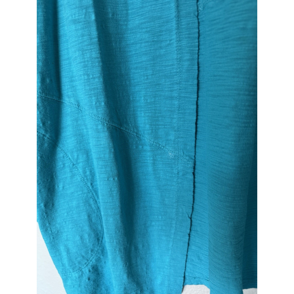 Chicos The Ultimate Tee Cardigan Womens Sz 2 Turquoise Long Sleeve Lightweight - Picture 3 of 7